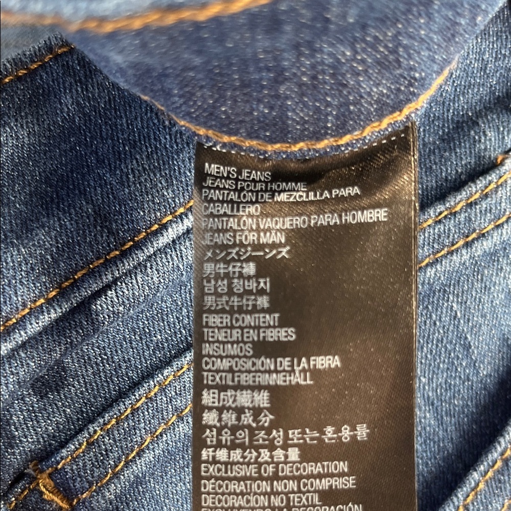 Kirkland Signature Men's Straight Blue Jeans 36x30 new without tags - Picture 3 of 8